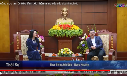 HOA BINH PROVINCE’S COMMITTEE RECEIVING BUSINESS SPONSORS