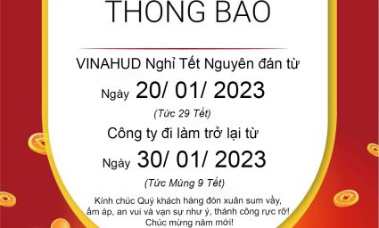 THÔNG BÁO NGHỈ TẾT NGUYÊN ĐÁN 2023